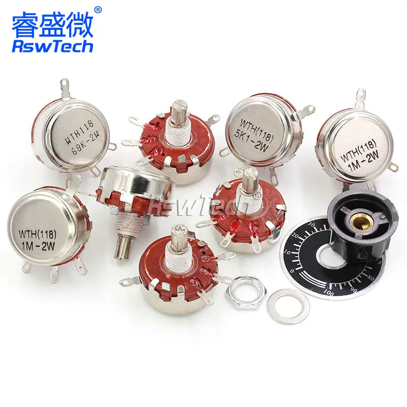 10pcs MF-A03 Potentiometer Knob Cap Inner 6.35mm 15x28mm Rotary Switch Bakelite Knob for RV24 3590S WHT118 WX050