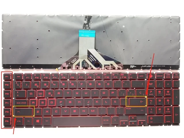 

For HP OMEN 17CB 17-CB 17-cb1000 17-cb0000 17t-cb000 Spanish SP With RBG Backlit keyboard