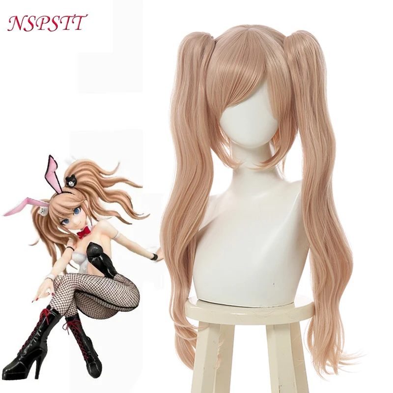 

ROLECOS Enoshima Junko Cosplay Wig Anime Danganronp Bunny Women Cosplay Hair 90cm Long Pink Wig Synthetic Heat Resistant Hair