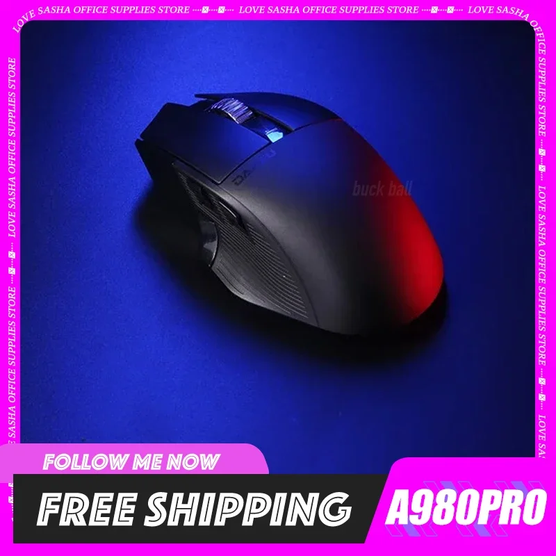 

Dareu A980 Pro Wireless Mouse Paw3395 8khz Bluetooth Mouse E-Port Gamer Mice Lightweight 26000dpi Office Gaming Customized