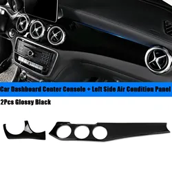 2Pcs Dashboard Air Condition Panel Trim Strip & Air Outlet Panel For Mercedes Benz W176 GLA X156 CLA C117 13-19 LHD Parts ,A