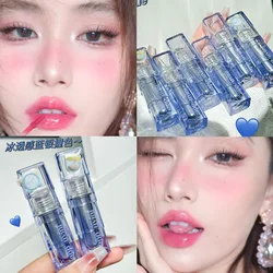 Cappuvini Card Bubble Weini Blue Bottle Mirror Lip Lacquer Water Light Glass Full Lips Nourishing Moisturizing Cheap Lip Gloss