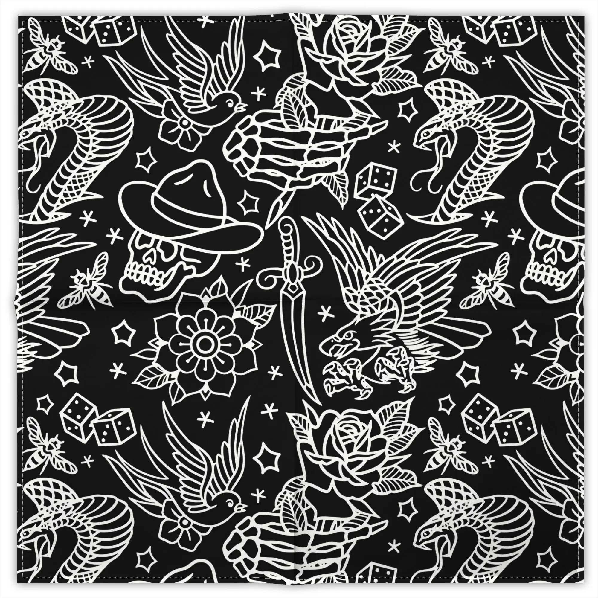 lenco-quadrado-de-moda-com-estampa-de-tatuagem-tradicional-americana-decorativo-em-poliester-para-uso-diario