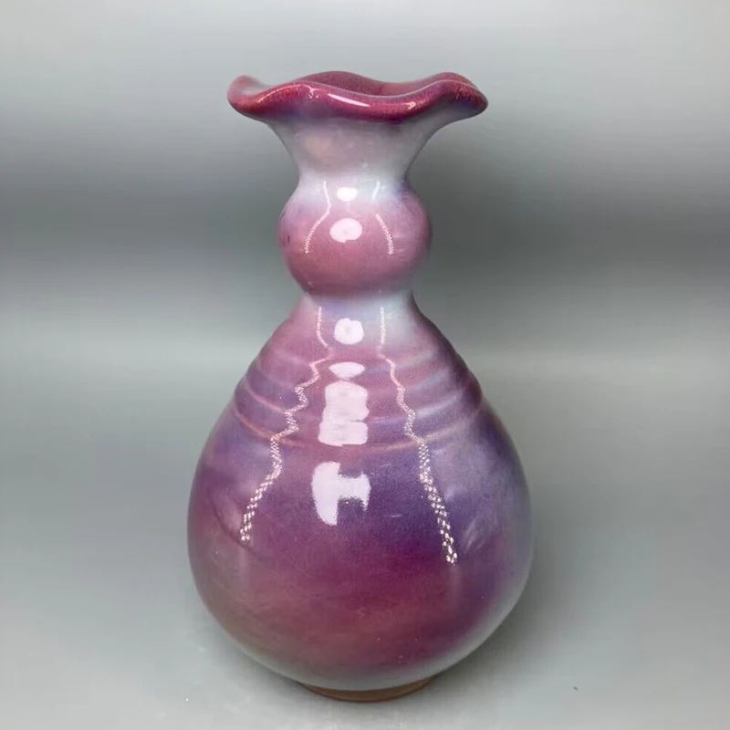 Ceramic Vase for Decoration, Ice Crack, Open Pieces, 18.5 cm, China Decoration