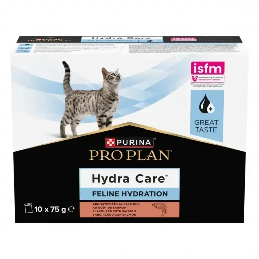 Purina Pro Plan Comida Húmeda Hydra Care de Salmón para Gatos - 10x75 gr
