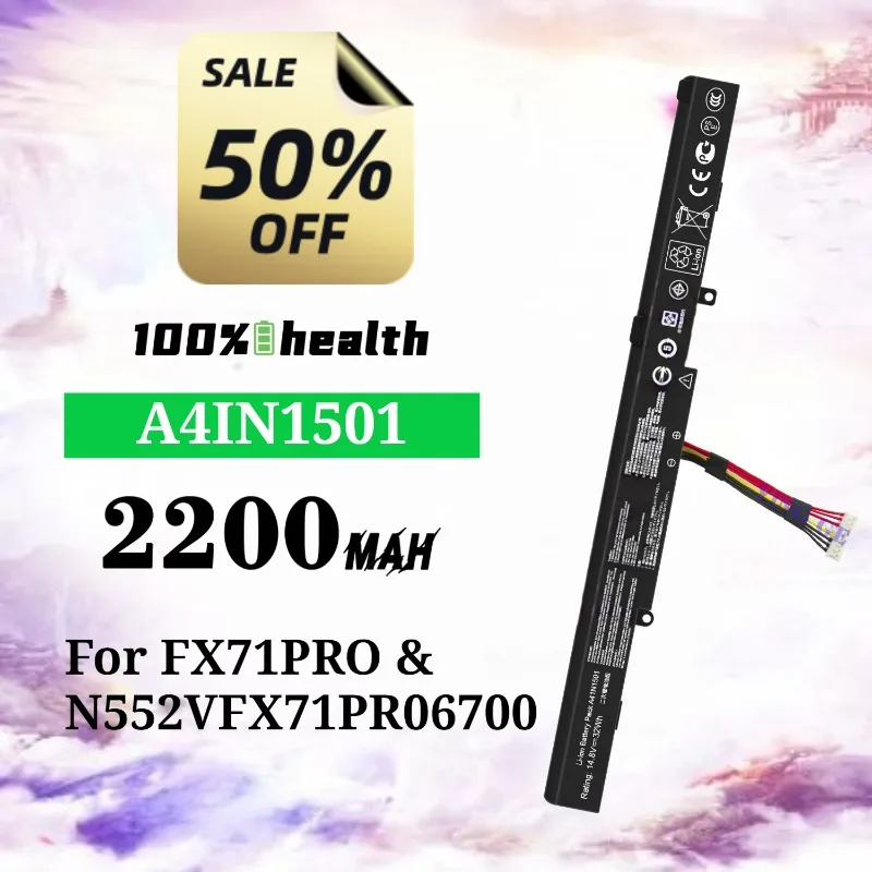 

A41N1501 2200mAh Laptop Battery for ASUS FX71PRO/N552V/FX71PRO6700 Lithium Rechargeable Battery