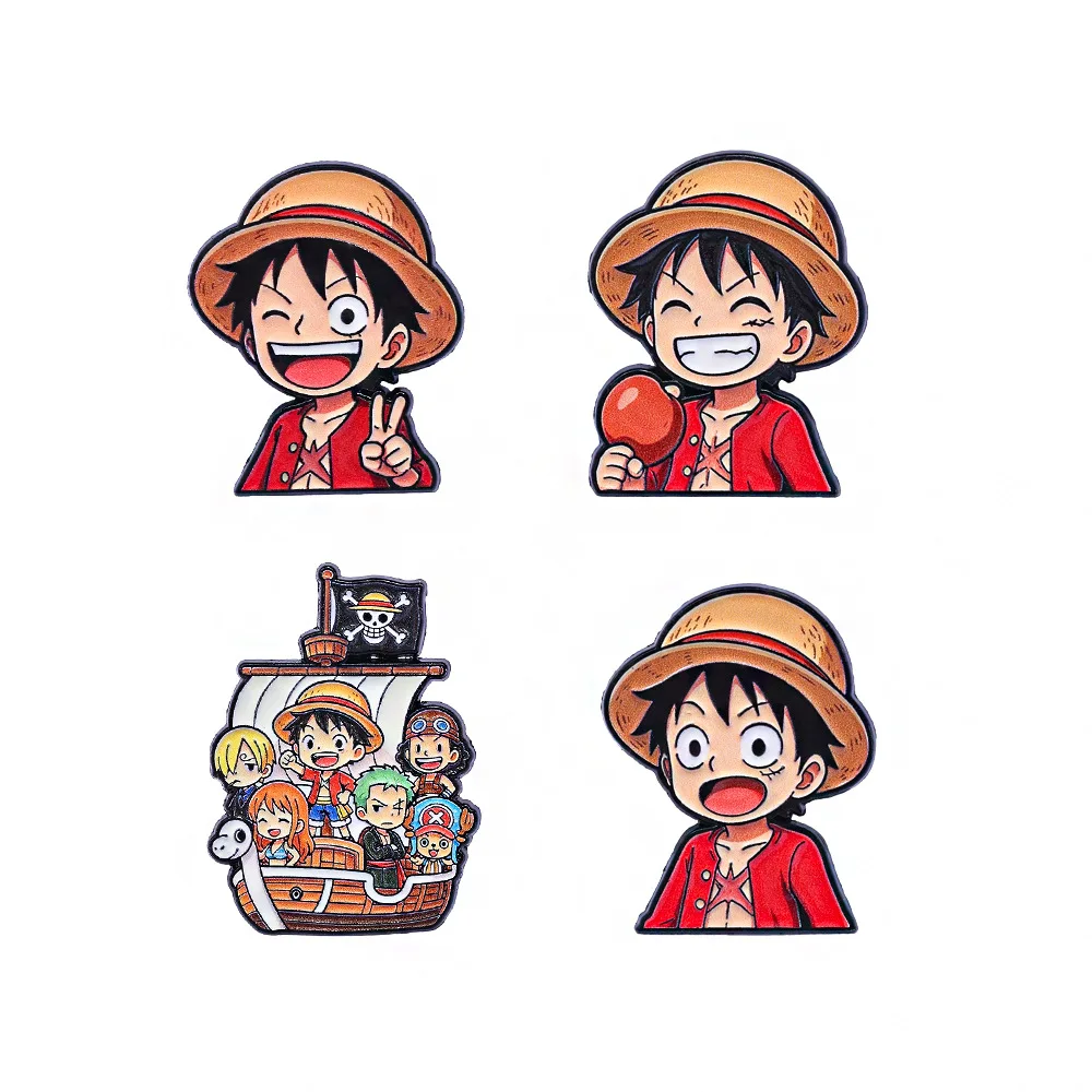 Anime Pirate Brooch Cute Pin for Backpack, Hat, Lapel Badge Fan Gift Cosplay Accessory