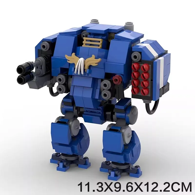 Bricklink MOC Battle Militaire Tank Land Raider Game Robot Redemptor Dreadnought Mecha Warrior Sets Bouwstenen Kid Speelgoed Gift