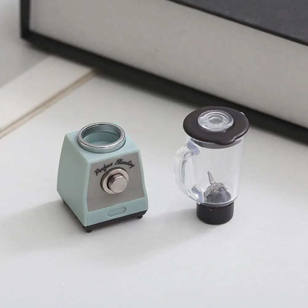 1 stks Miniatuur Sap Blender Poppenhuis Accessoire 1/12 Schaal Koffiezetapparaat Mini Speelgoed Voor Poppenhuis Scène Decoratie Ambachtelijke Speelgoed