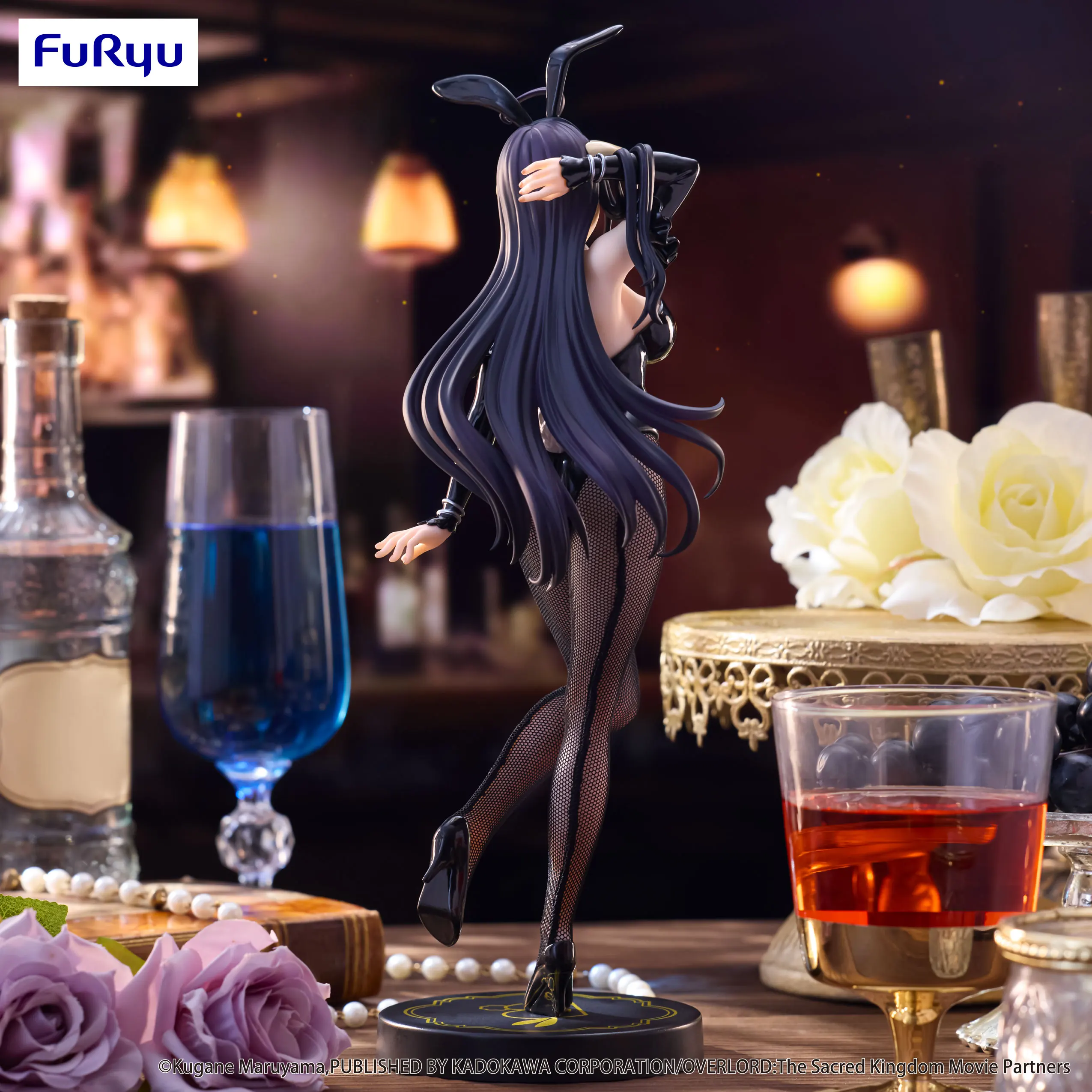 In Stock Furyu BiCute Bunnies Overlord Albedo Bunny Girl Desktop Cute Dolls Anime Action Figure Toy Gift Model Collection