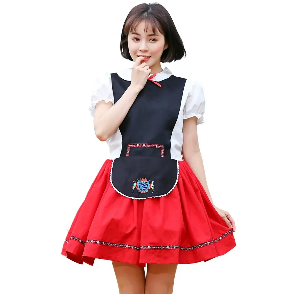 

Oktoberfest Traditional Dirndl Dress Adult Kids Beer Waitress Halloween Costumes Carnival Party Vintage Medieval Sexy Dresses