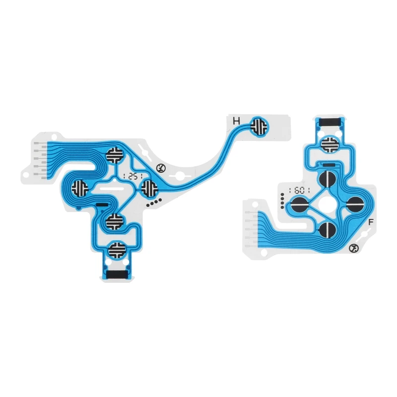 10Pcs For  030 040 050 Blue Controller Conductive Film Keypad Flex Cable Buttons Ribbon Circuit Board Accessories E65C