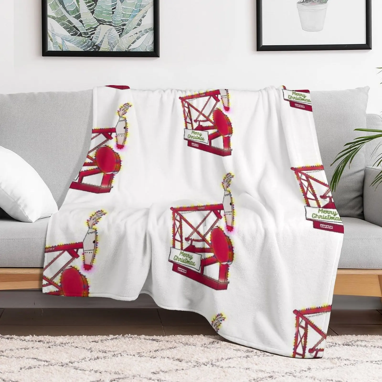 Lufkin Rudolph Oil Pumping Unit Throw Blanket Decorative Throw Blankets For Sofas Blankets