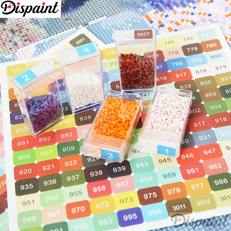 Dispaint Diamond Painting DMC Colors Number Label Stickers For Storage Box Mosaic Beads Organizer Bottle Tool Cross Stitch Mark