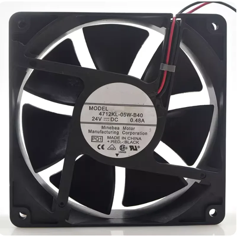 

1pcs Cooling Fan 4712KL-05W-B40 24V 0.48A 12CM 120*120*38mm ABB Inverter Cooling Fan