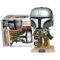 FUNKO POP Star Wars Mandalorian with Guns # 345 Fizz 402# 326# Model Vinyl Action FiguresToys for Kids Birthday Gift