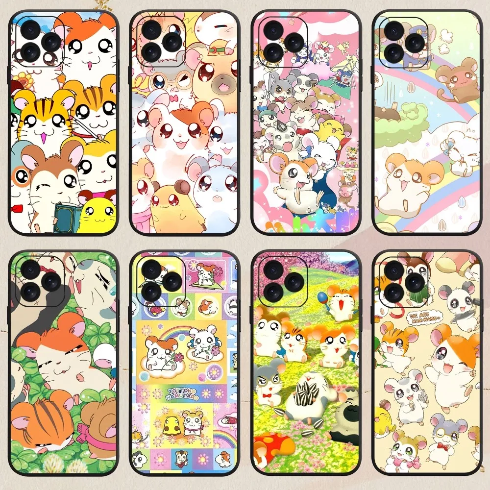 Hamtaro Cute Hamster Kawaii Lovely Phone Case For iPhone 8 14 15 13 12 11 Mini X Xr XS Pro MAX Plus Shell