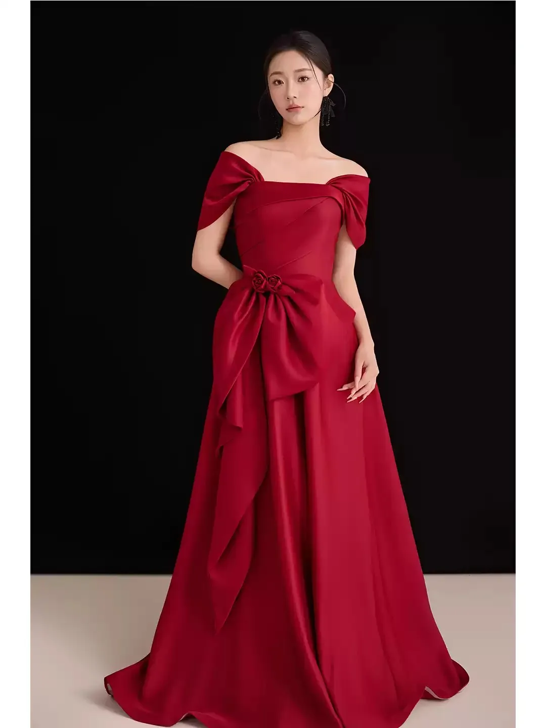 Red Evening Dress S… - image