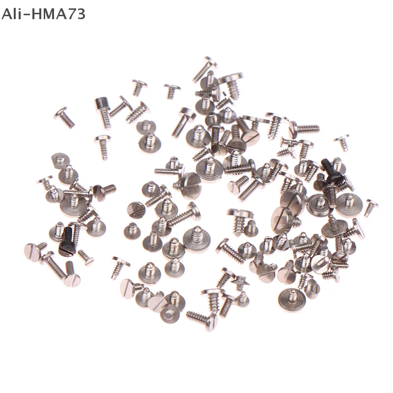 HMA73-100Pcs Tiny Precision Mixed Multi-size Watch Screws Movement Repair Tools Part For Watchmaker