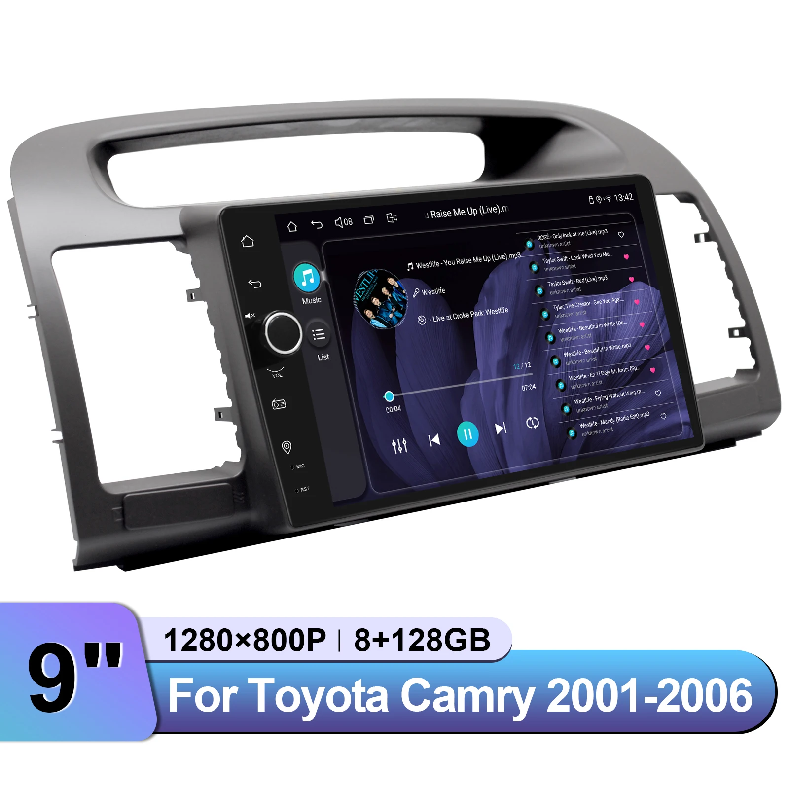 Joying Upgrade 9 Inch Android Car Radio Stereo Multimedia Player Head Unit For Toyota Camry 2001-2006 With Carplay Plug and Pla