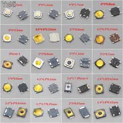 10Pcs/Lot Micro Tactile Push Button Touch Tact Waterproof Switch Kit 4x4/5x5/4.5x4.5 SMT Touch Switch 4 Pin LCD Monitor Repair