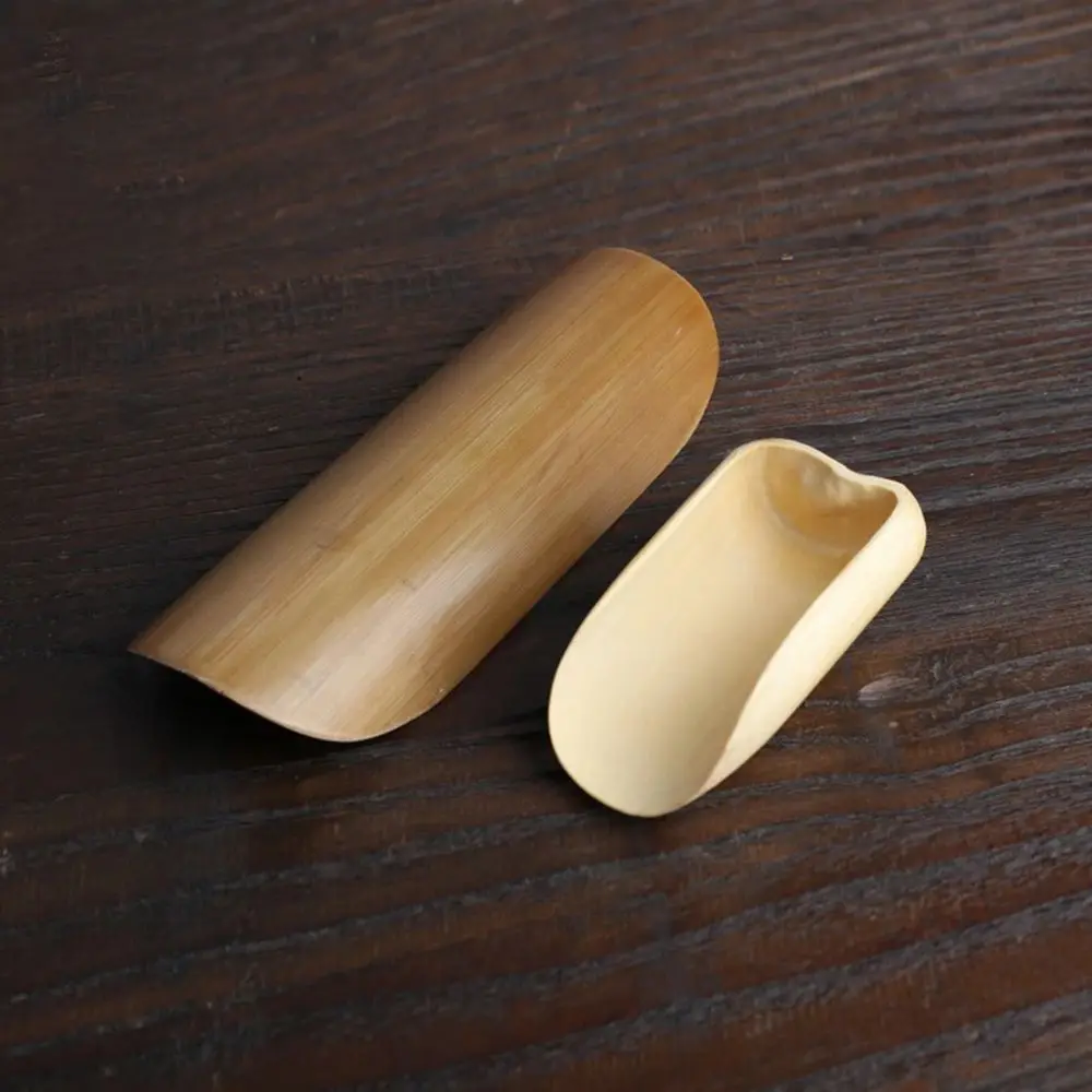 Easy To Clean Convenient Retro Durable High Temperature Resistance Bamboo Teaspoon Tea Spatula Tea Set Tea Shovel