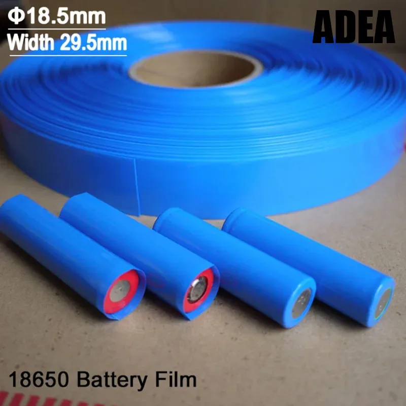 

20/100/500pcs 18650 Lipo Battery Wrap PVC Heat Shrink Tube Precut Width 29.5mm x 72mm Insulated Film Protect Case Pack Sleeving