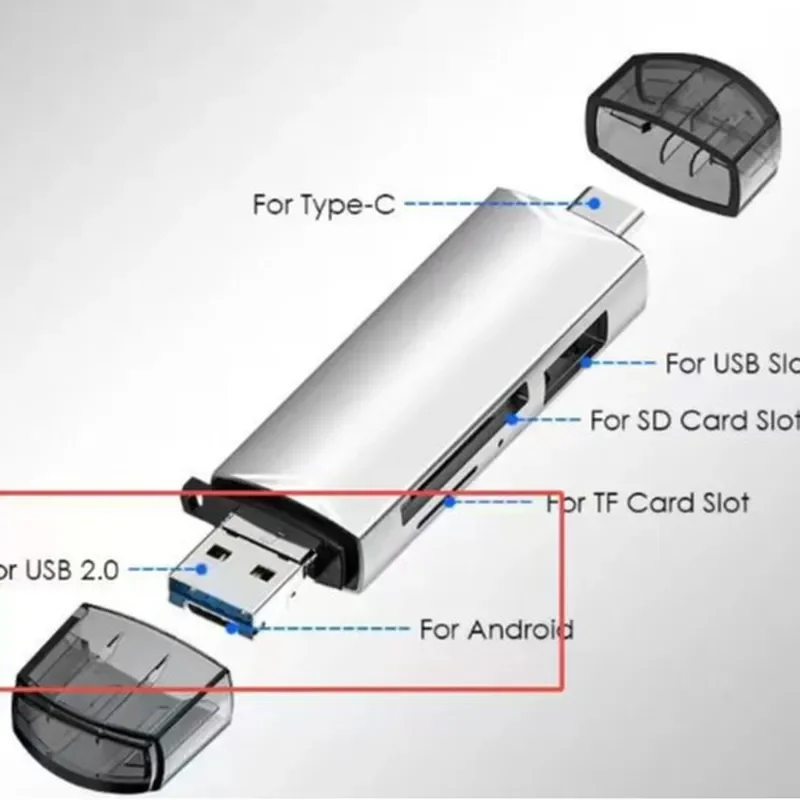 for Card Reader Type C High Speed USB 3.0 Multi Function Portable All in One Read Camera SD Memory Card TF Spot