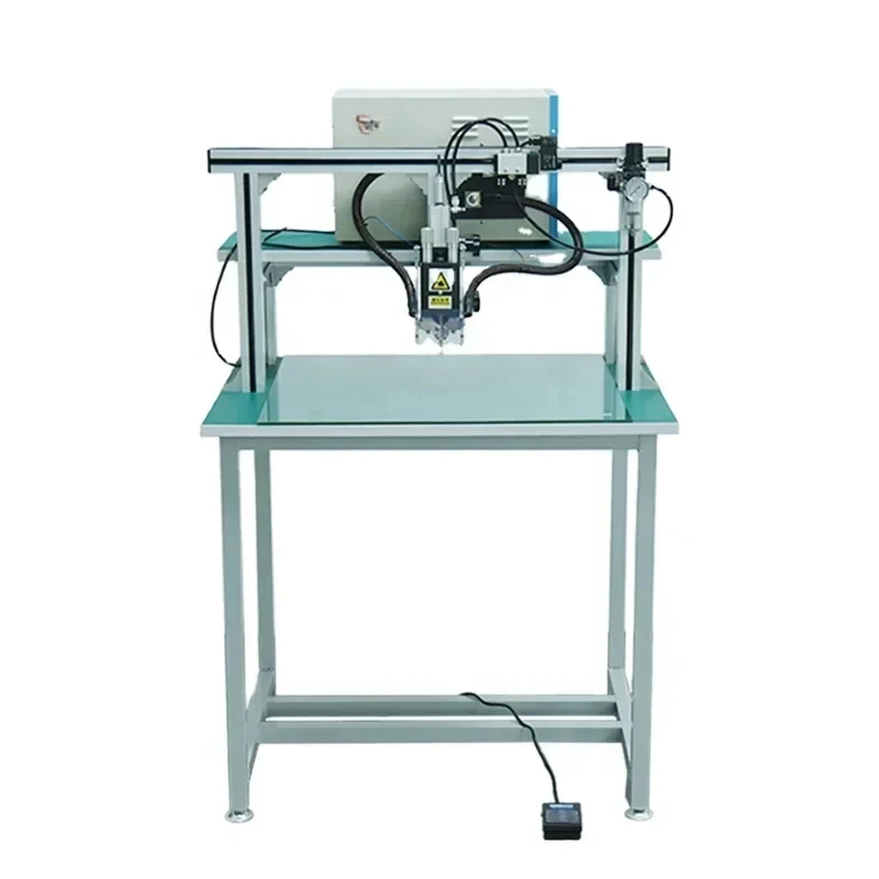 Pneumatic Battery Pack Spot Welding hine With Microcomputer Controller Cylindrical Cell Soldering