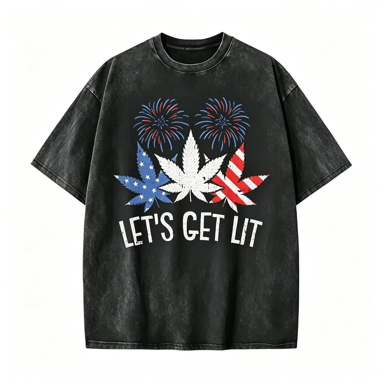 Celebrate Independence Day with a Star-Spangled Stoner T-shirt Great for Fourth of July Festivities
