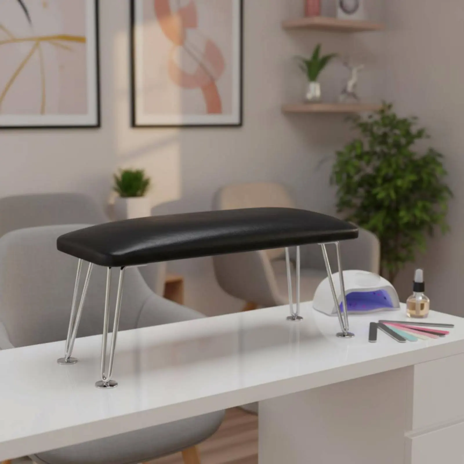 

Портативная подставка-подушка для маникюра, подставка для рук, легко моющаяся, с противоскользящими ножками, для домашнего использования