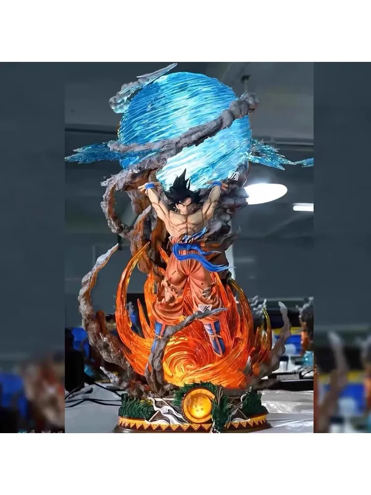 HEISS NEU Beliebte Dragon Ball Figur Hunter Herculean Energy Ball Goku Desktop-Figur Super Saiyan Modell Geburtstagsgeschenk