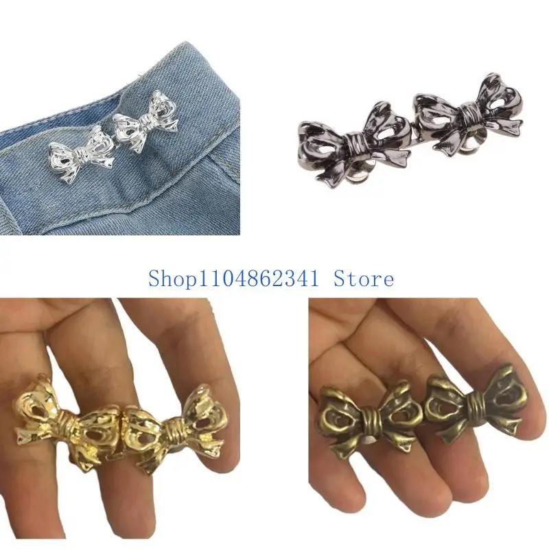 5asd Arcos Pant Pin Jean Button Pins Sem Costura Cintura Botão Fivela Cintura Botão Instantâneo