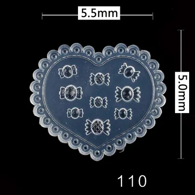 1pc MD01-66 Blume Rose Bowknot Fledermaus Schmetterling 3D Acryl Nagel Form Nail art Dekorationen DIY Silikon Nail art