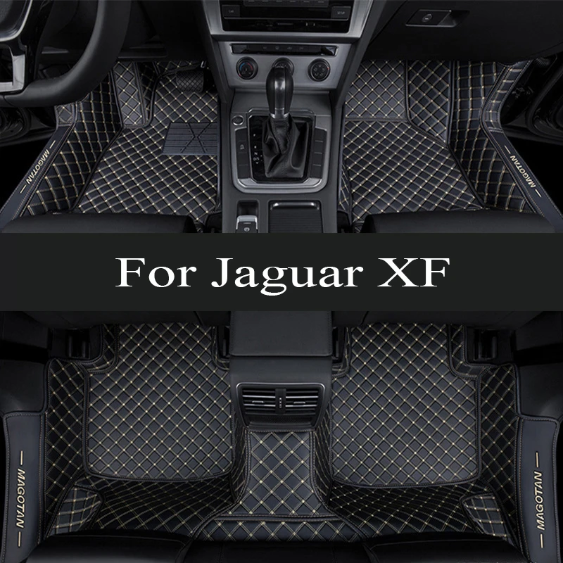 

Car Floor Mats For Jaguar XF X260 2016~2022 Carpet Rugs Durable Leather Mat Anti Dirty Pads Auto Interior Parts Car trunk mat