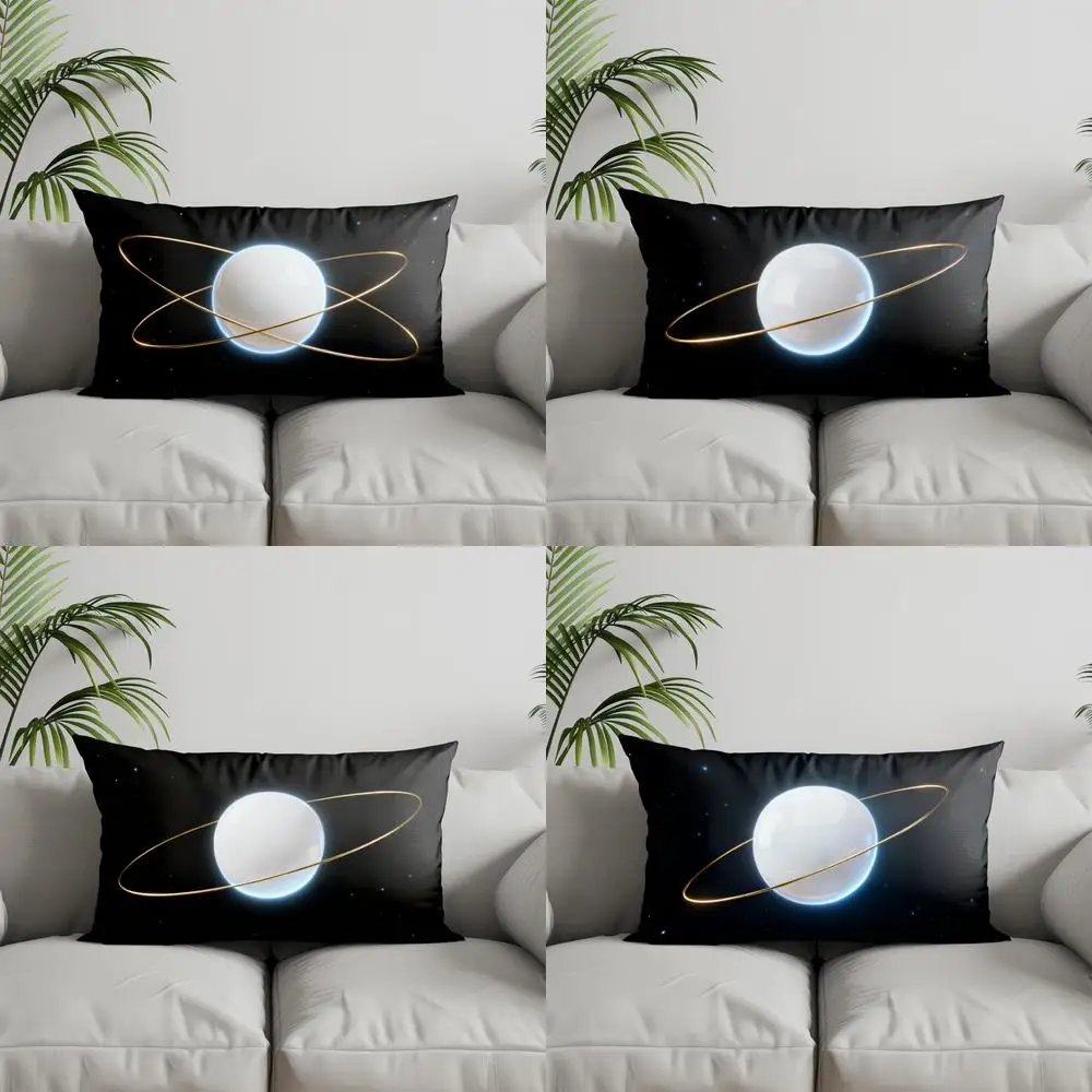 

Декоративная подушка 2D «Космическая планета» для дивана, спальни, автомобиля, прямоугольная подушка-накладка на спинку