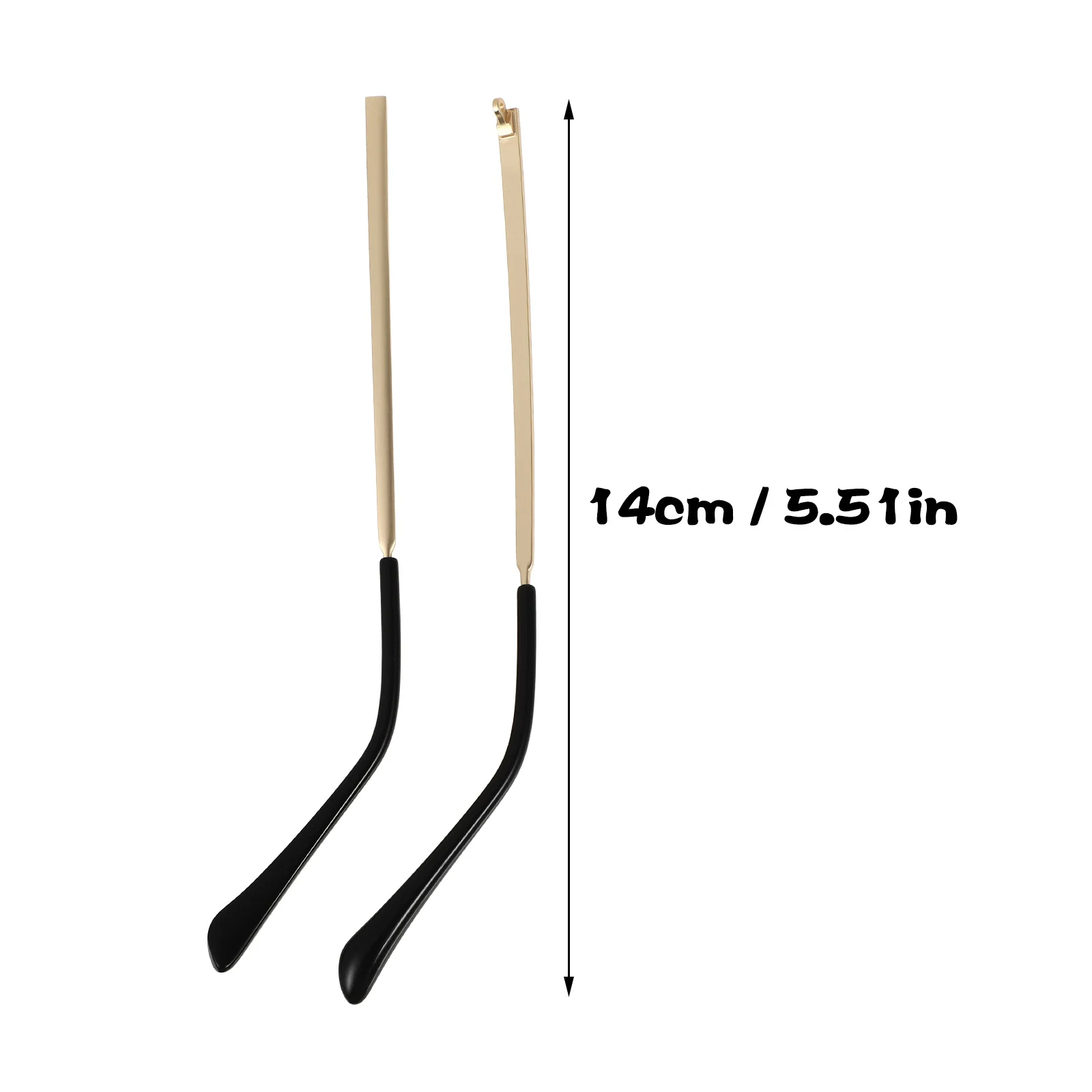 1 par de óculos de metal, templos de substituição, forte curvatura, resistente para óculos de sol, óculos de leitura, ajuste confortável, templo