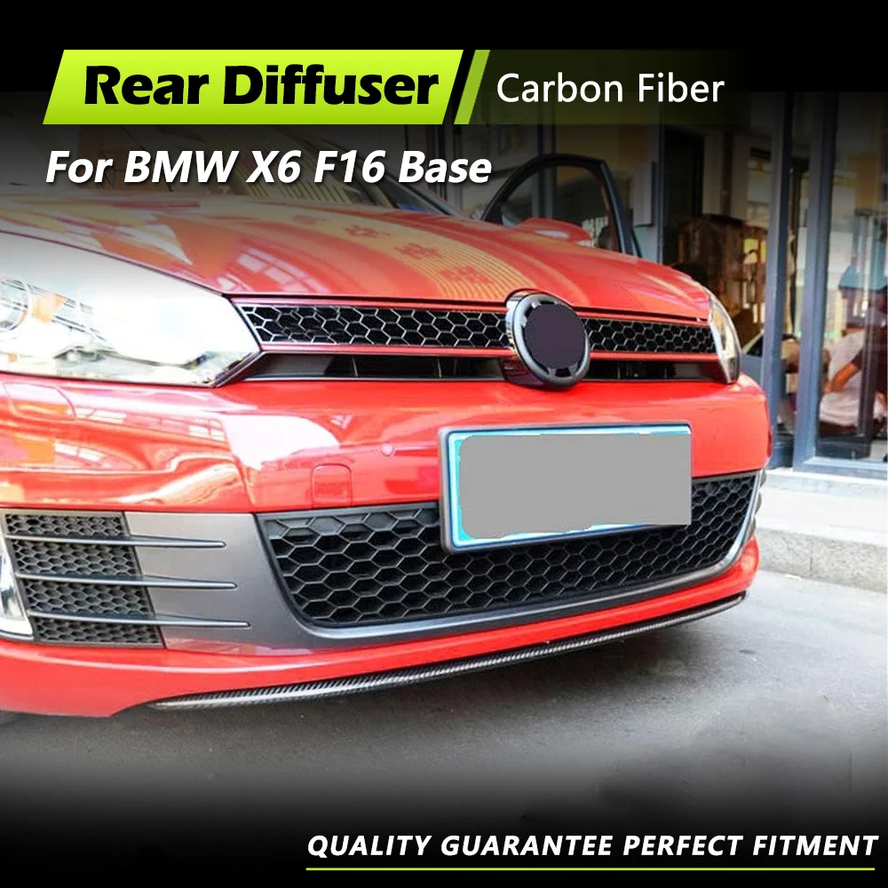 

Car Front Bumper Lip Spoiler Splitters Aprons For Volkswagen VW Golf 6 MK6 GTI 2010-2015 Carbon Fiber / FRP Black Car Body Kits