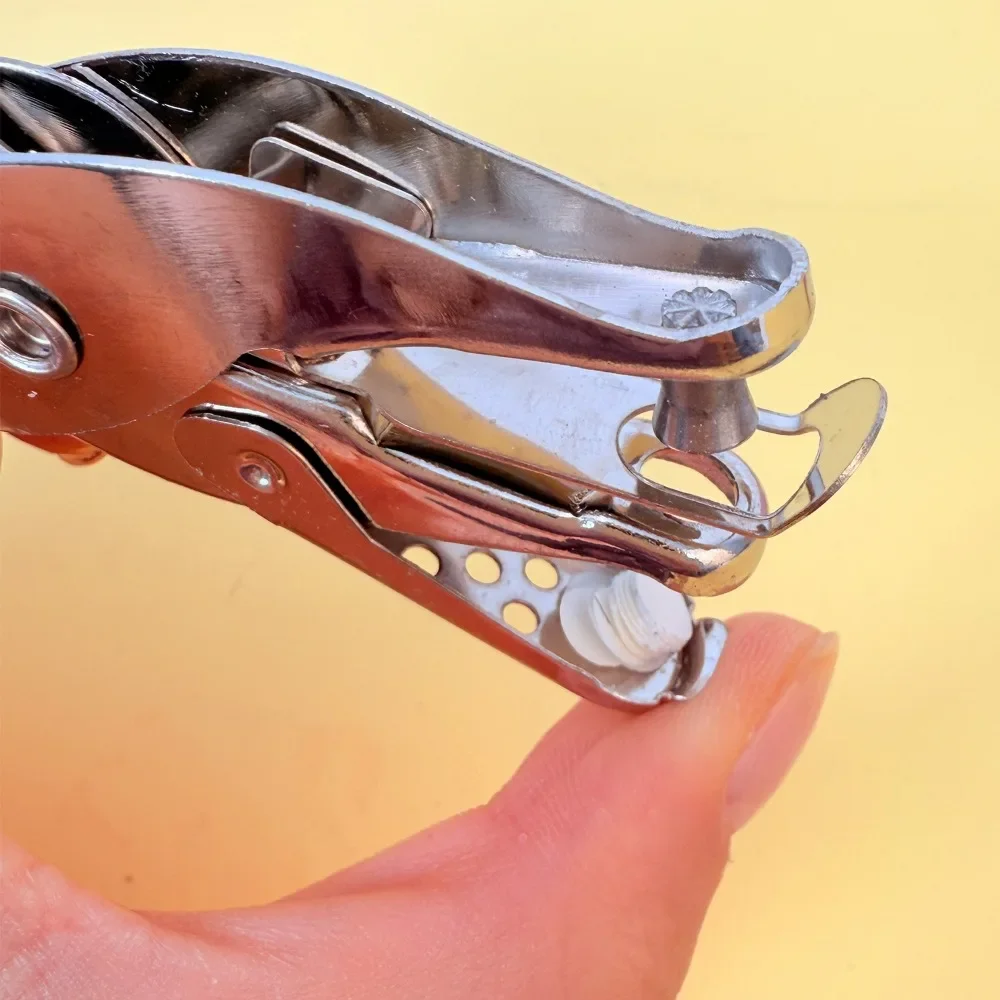 Perforadora de mano individual con forma de círculo, capacidad de 3-6mm para encuadernación de cuadernos, archivos, herramienta de perforación de papel artesanal para álbumes de recortes