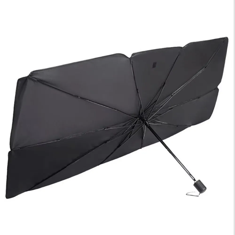 Car Parasol Car Windshield Cover UV Protection Sun Shade Front Window Prevent Falling Wear-resistant Rainproof Folding Umbrella