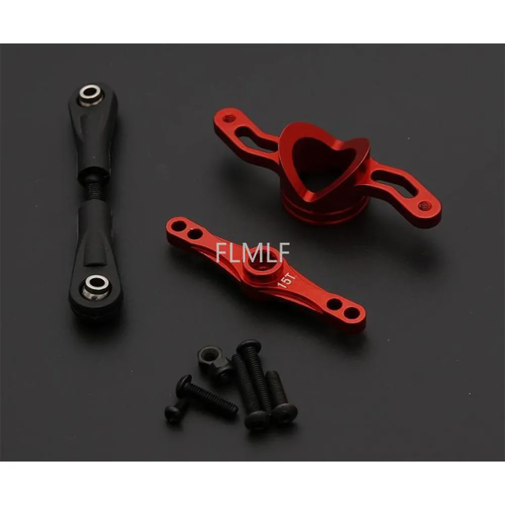 

CNC Metal Double Arm Direction Seat (Double-sided Rocker Arm 15T / 17T) Kit Fit for 1/5 Losi 5ive-t Rovan LT King Motor X2