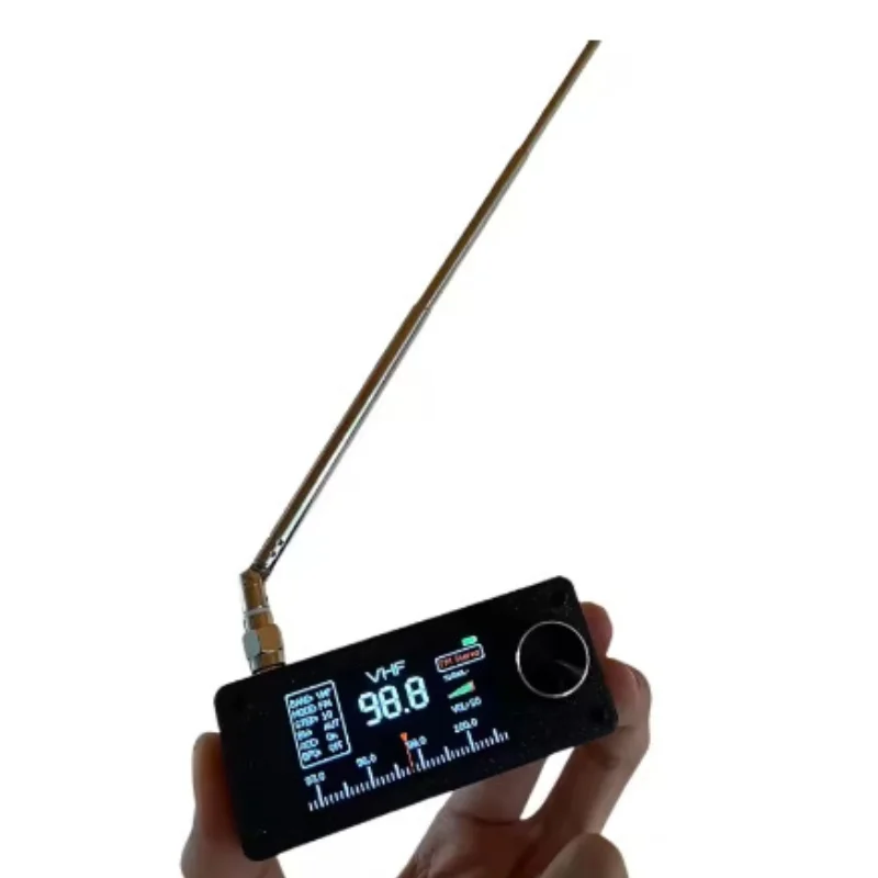 1.9 بوصة IPS شاشة LSB USB AM FM FM/AM راديو مع هوائي 0.5-108 ميجا هرتز SI4732 راديو جيب صغير HF SW MW VHF راديو