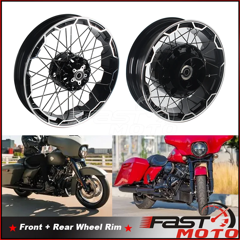 

Motorcycle Front Rear Wheel Rim For Harley Touring Street Glides Road King Electra Road Glide CVO Road Glide FLTRXSE FLTRXSTSE