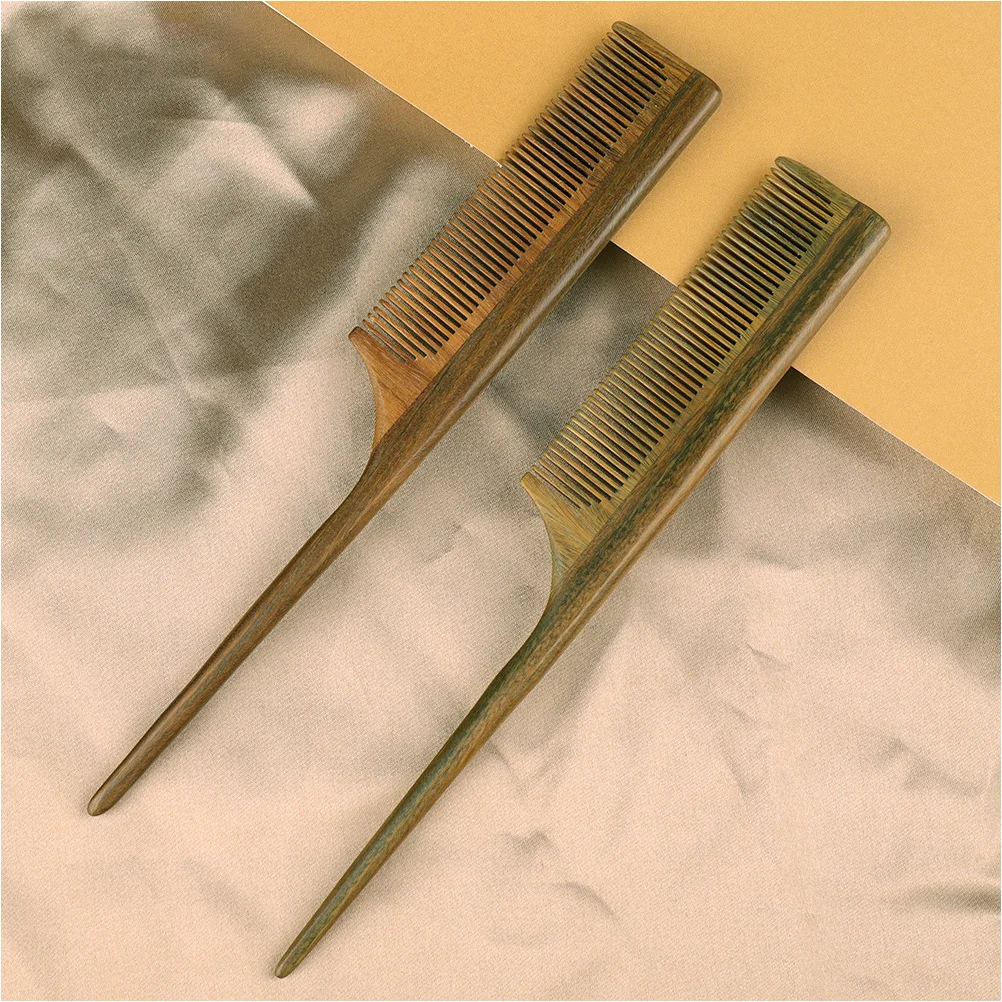 

Tip Tail Comb Sandalwood Wood Pintail Anti-Static Detangling Hair Styling Comb For Salon Barber Hairdressing Tool