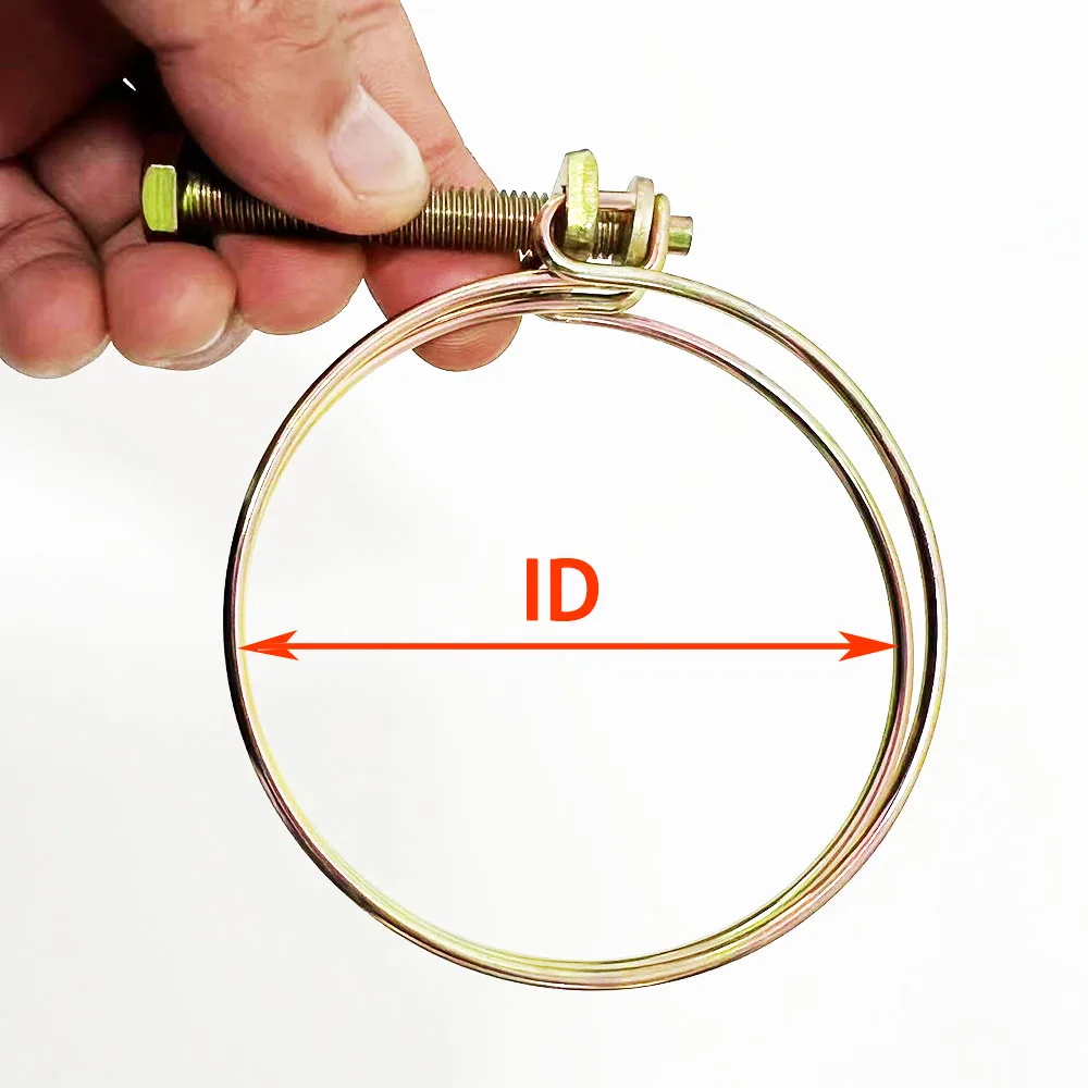 5 Double Wire Hose Clamp Fixed Assortment Kit Pipe Hoop 304 Stainless Steel Throat Hoop Pipe Clip