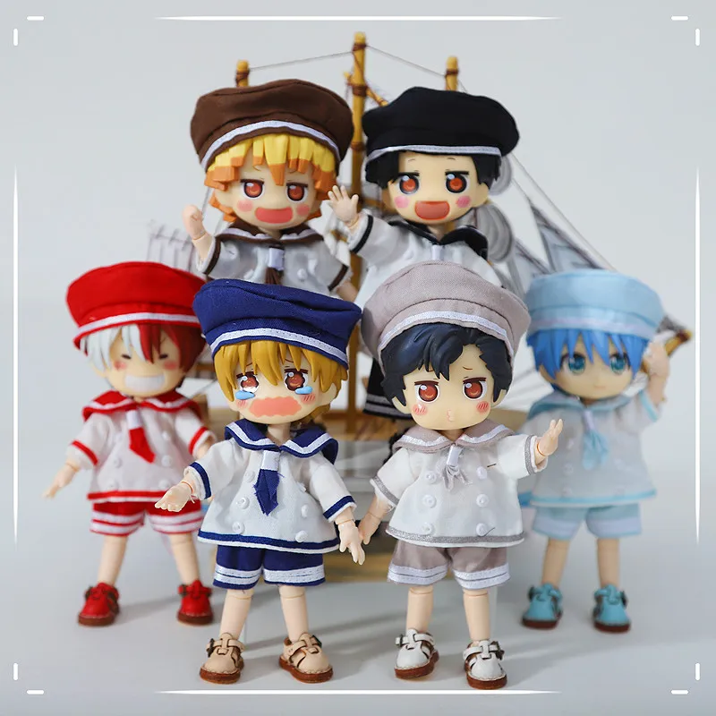 OB11 Dolls Sailor Suits Clothes Fashion Dolls Navy Uniform Suit DIY Accessories Dress Up Toys For 1/12 BJD,OB11,Molly, GSC Doll