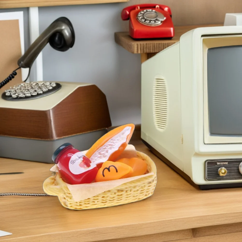 7 個のリアルなミニキッチン家電セット小さな家の調理アクセサリー親子の交流のための小さな家の家電