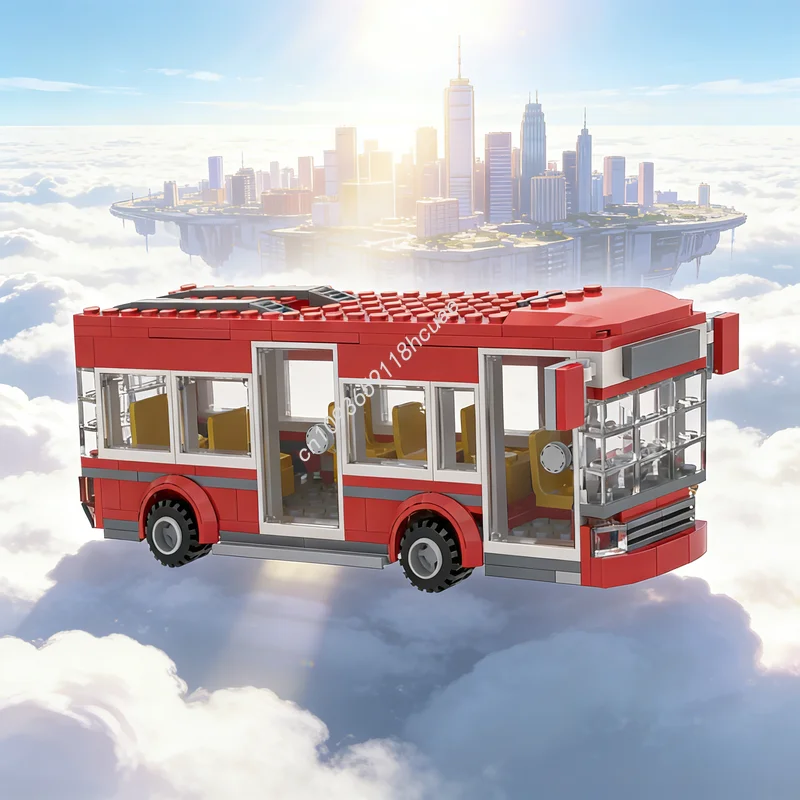 

210 деталей MOC Bill S Bus Racers, конструктор, архитектурная модель, рождественский подарок, игрушка для сборки, креативная идея, развивающий конструктор для детей