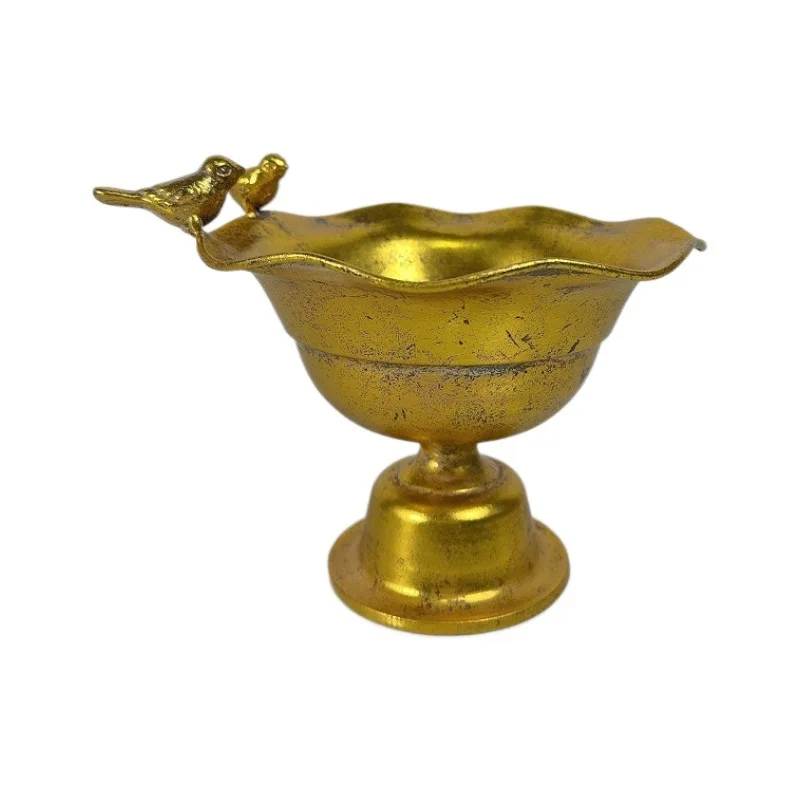 

Palace flower pot vase ornament hotel desktop decoration metal flower arrangement