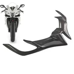 New Motorcycle Front Fairing Winglet Wing Cover Trim Universals For Motobike Shark Fin Beak Wing Side Spoilers Moto Accessories